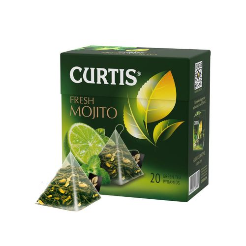 Чай зеленый Curtis Fresh Mojito в пирамидках 1,8 г х 20 шт