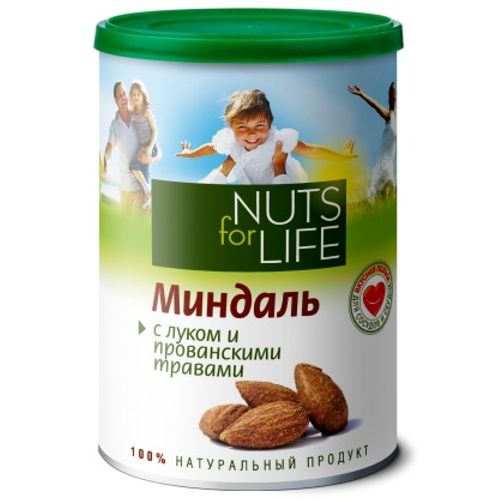Миндаль Nuts for Life с луком и прованскими травами 200 г