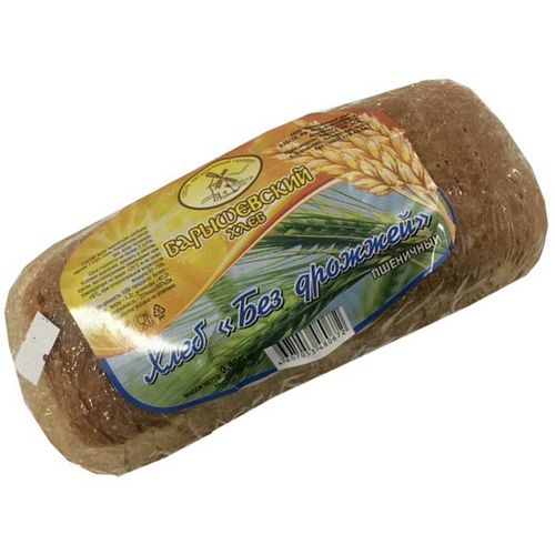 Хлеб Барышевский бездрожжевой пшеничный целый 400 г
