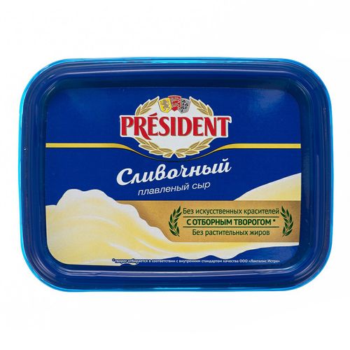 Плавленый сыр President Сливочный 45% 400 г