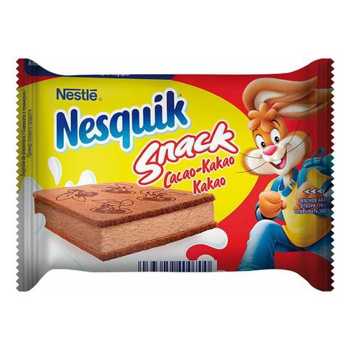 Пирожное Nestle Nesquik бисквитное с какао и молочным кремом СЗМЖ 26 г