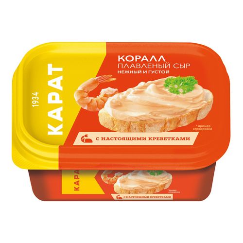 Сыр плавленый Карат Коралл 45% БЗМЖ 400 г