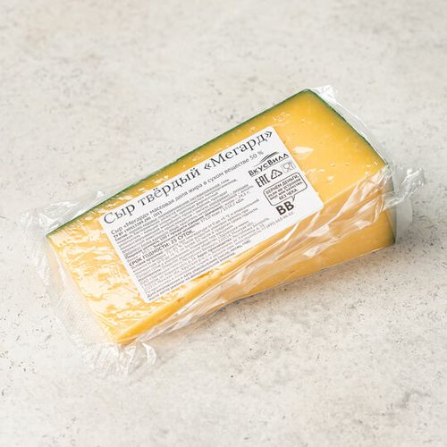 Сыр твердый ВкусВилл Мегард 50% БЗМЖ ~240 г