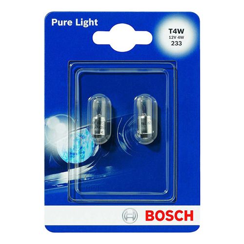 Автолампа Bosch Pure Light T4W 4W 1987301023 накаливания 2 шт