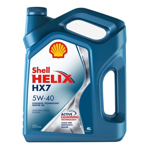 Масло Shell Helix HX7 5W-40 моторное 4 л