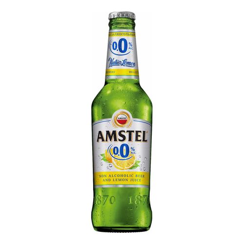 Пивной напиток безалкогольный Amstel натуральный лимон 450 мл