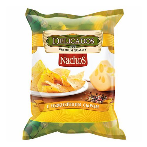Чипсы кукурузные Delicados Nachos с сыром 75 г