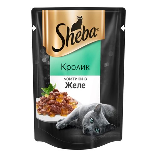Влажный корм Sheba Appetito с кроликом в желе для кошек 85 г