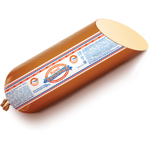 Плавленый продукт Янтарный край копченый с сыром 45% ~1 кг