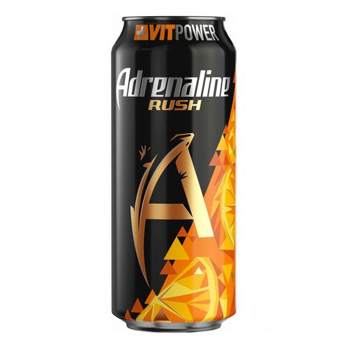 Энергетический напиток Adrenaline Rush Апельсиновая энергия газированный безалкогольный 449 мл