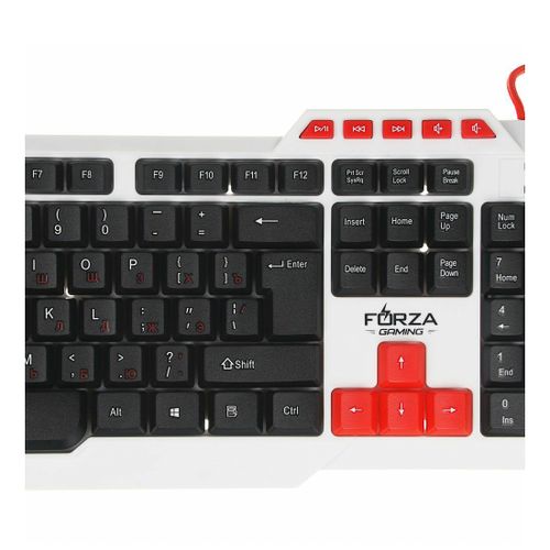 Клавиатура Forza Gaming USB черно-красная купить для Бизнеса и офиса по ...