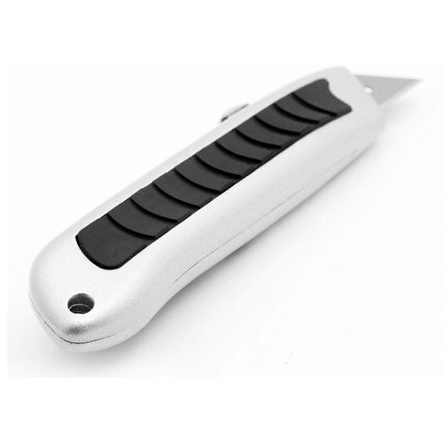 Нож Vira Auto Lock 831101 19 мм универсальный прорезиненный с выдвижным лезвием