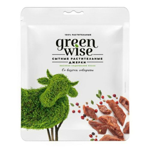 Растительные джерки Greenwise со вкусом говядины 36 г