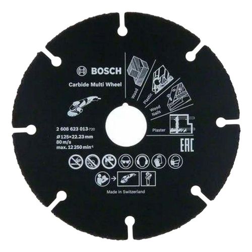 Диск отрезной Bosch Carbide Multi Wheel 125 х 22,2 мм по дереву и пластику