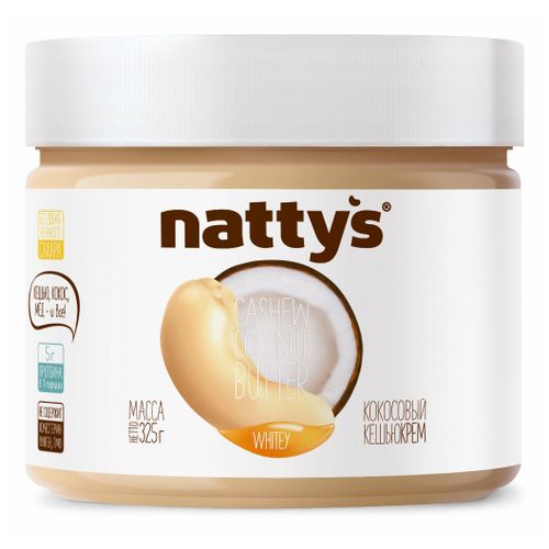 Паста Nattys орехово-кокосовая с медом 325 г