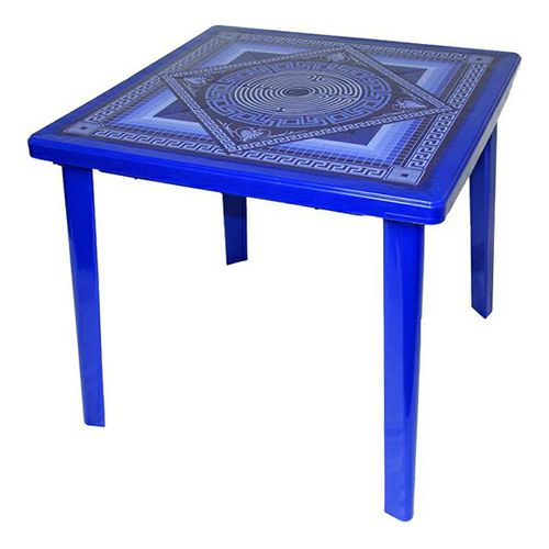 Стол обеденный Стандарт Пластик Групп Сапфир с рисунком 80 х 80 х 71 см синий