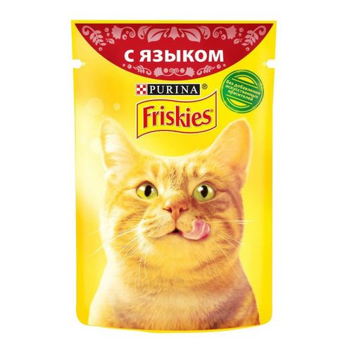 Влажный корм Friskies с языком в подливе для взрослых кошек 85 г