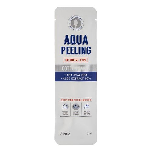 Пилинг для лица A'Pieu Aqua Peeling Cotton Swab с AHA- и BHA-кислотами и экстрактом алоэ отшелушивающий 3 мл