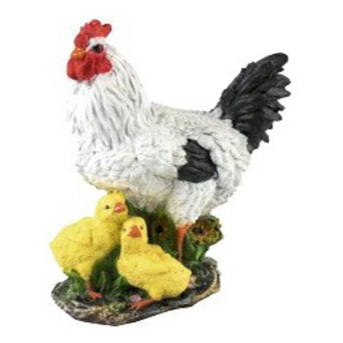 Садовая фигура Курица с цыплятами