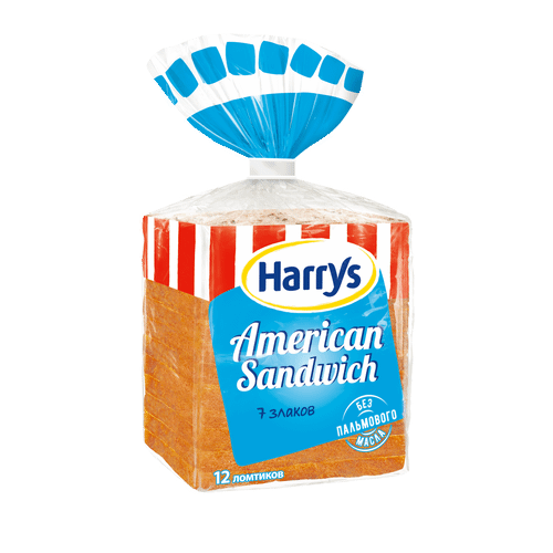 Хлеб Harry's American Sandwich Сэндвичный 7 злаков 470 г