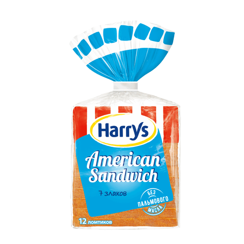 Хлеб Harry's American Sandwich Сэндвичный 7 злаков 470 г