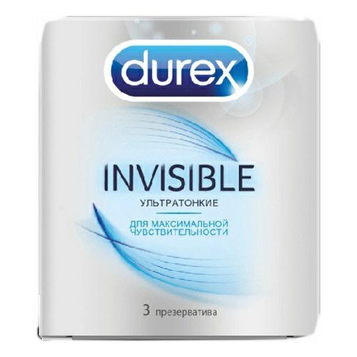 Презервативы Durex Invisible Emoji ультратонкие 3 шт
