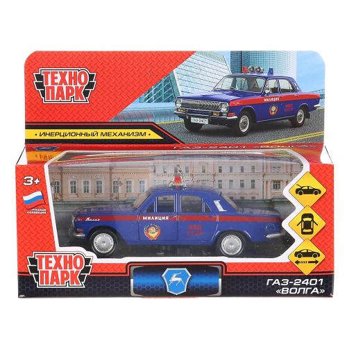 Машинка ГАЗ-2401 Волга Милиция Технопарк - купить с доставкой на дом в ...