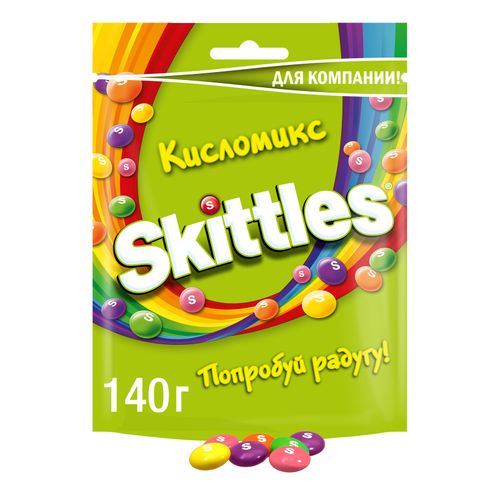 Драже Skittles Кисломикс 140 г - купить с доставкой на дом в СберМаркет