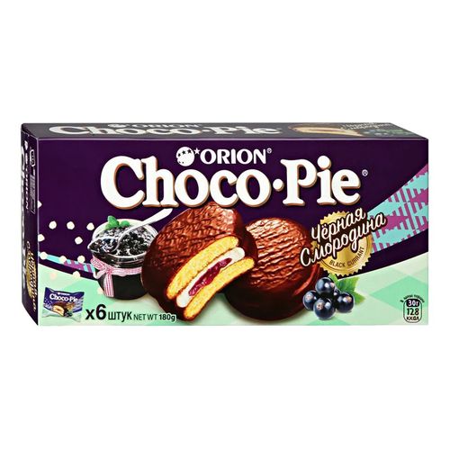 Печенье Choco Pie черная смородина 6 шт 180 г