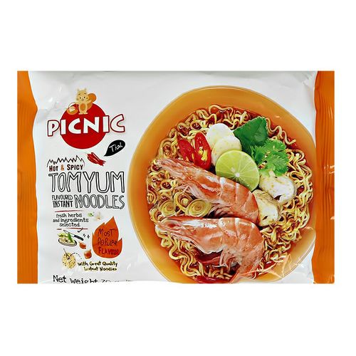 Лапша Picnic со вкусом Том ям с креветкой быстрого приготовления 70 г ...