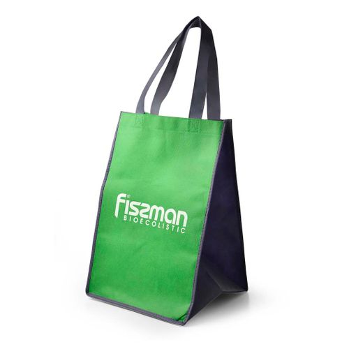 Сумка Fissman с логотипом зеленая 30 x 30 x 45 см