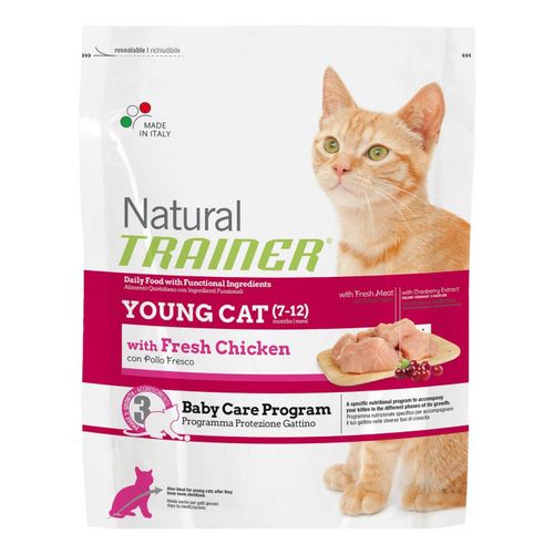 Сухой корм Natural Trainer Young Cat с курицей для молодых кошек от 7 до 12 месяцев 300 г