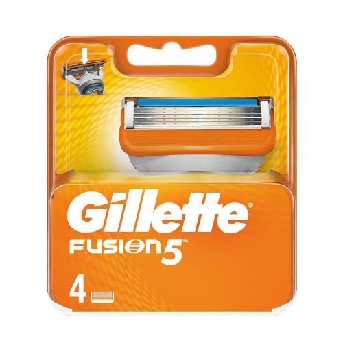 Кассеты для бритвенного станка Gillette Fusion 5 лезвий 4 шт