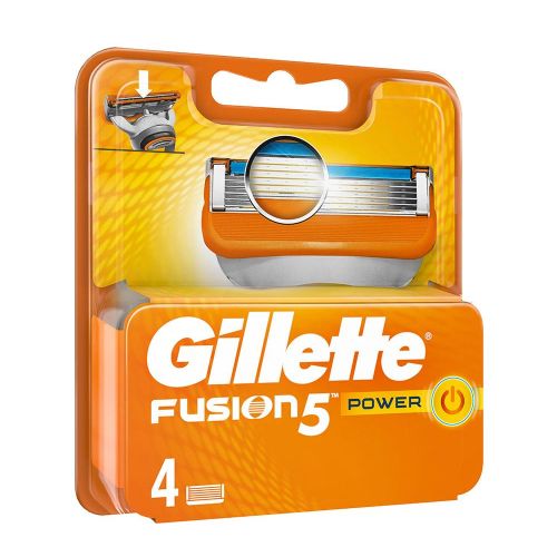 Кассеты для бритвенного станка Gillette Fusion Power 5 лезвий 4 шт