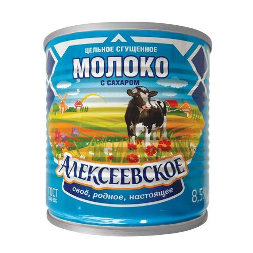 Сгущенное молоко Алексеевское с сахаром 8,5% 380 г