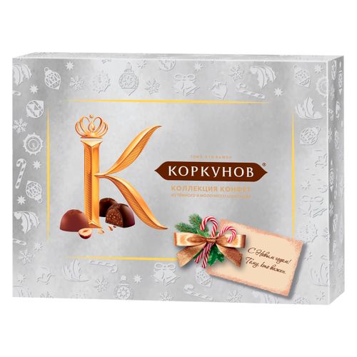 Шоколадные конфеты А. Коркунов Серебро Ассорти 110 г