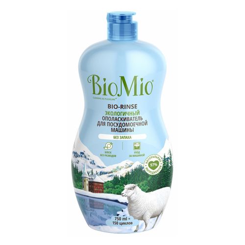 Ополаскиватель BioMio без запаха для посудомоечной машины 750 мл
