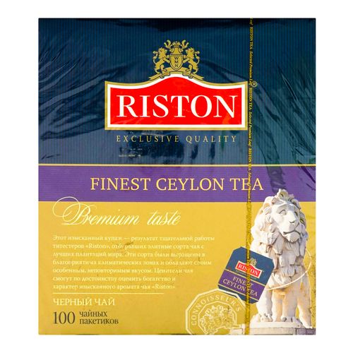 Чай черный Riston Finest Ceylon в пакетиках 1,5 г х 100 шт