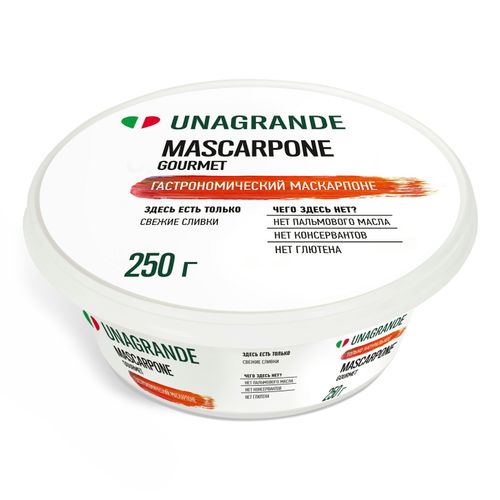 Сыр мягкий Unagrande Mascarpone Ungrande 80% бзмж 250 г