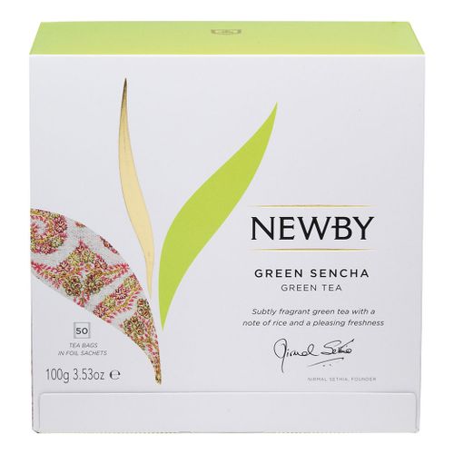 Чай зеленый Newby Green Sencha в пакетиках 2 г х 50 шт