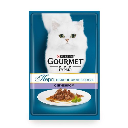 Влажный корм для кошек Gourmet Perle ягненок 85 г