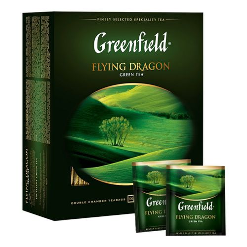 Чай зеленый Greenfield Flying Dragon в пакетиках 2 г х 100 шт