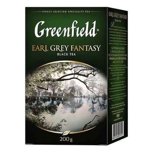 Чай черный Greenfield Earl Grey Fantasy листовой с ароматом бергамота 200 г