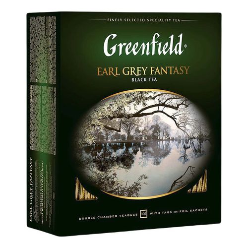 Чай черный Greenfield Earl Grey Fantasy бергамот в пакетиках 2 г х 100 шт