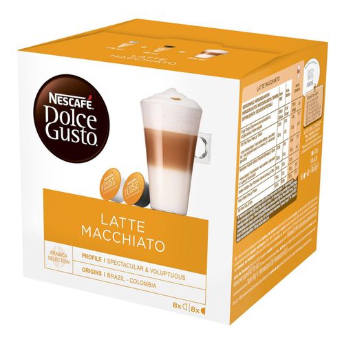 Кофе Nescafe Dolce Gusto Латте Макиато в капсулах Кофе 6,5 г х 8 шт + Молоко 17,8 г х 8 шт