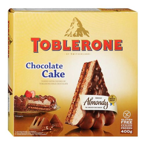 Торт Almondy Toblerone Миндальный бисквит со сливочным кремом с кусочками шоколада замороженный 400 г