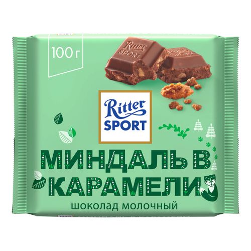 Шоколад Ritter Sport Зимняя коллекция молочный миндаль в карамели 100 г