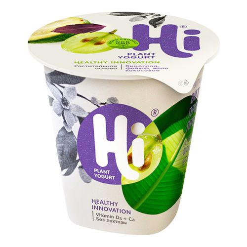 Растительный аналог йогурта Hi! фейхоа-виноград-базилик 2,5% 125 г