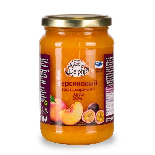 Десерт фруктовый Delphi персиковый с маракуйей 360 г