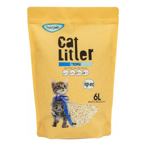 Наполнитель для кошачьего туалета Haosen Cat Litter Tofu Highend тофу
